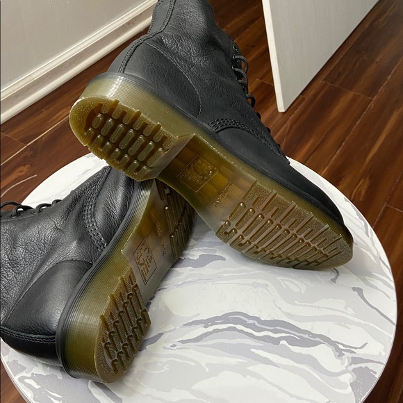 Dr. Martens 1460 Pascal Virginia Leather Black Lace Up Boots Size US 9 AW004 - Picture 6 of 8